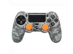 Silikon + palec oprijem Camo Digital Black (PS4)