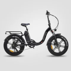 Korak Hygge Vester | 20-palčno električno zložljivo kolo Fat Tire E-Bike | Črni oniks