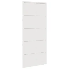 vidaXL Hlevska vrata bela 90x208 cm trdna borovina