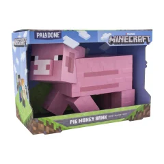 Paladone Minecraft Pig Bank 19 cm-uradno licenčno blago, roza