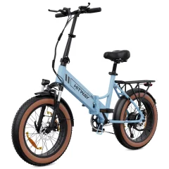 HITWAY BK20 E Bike Električno kolo 20" debelo zložljivo e-kolo, 250W/48V/10,4Ah baterija, 35-90km, terensko gorsko kolo s 7 prestavami, mestno e-kolo za moške in ženske,zložljivo električno