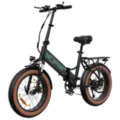 HITWAY BK20 E Bike Električno kolo 20" debelo zložljivo e-kolo, 250W/48V/10,4Ah baterija, 35-90km, terensko gorsko kolo s 7 prestavami, mestno e-kolo za moške in ženske,zložljivo električno