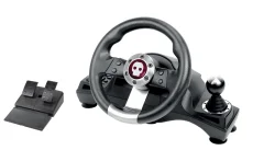 Numskull Pro Racing Wheel naslednje generacije s pedali in prestavno ročico - Združljiv z Xbox Series X|S, Xbox One, PS4, Nintendo Switch in osebnim računalnikom - Realističen dodatek krmiln