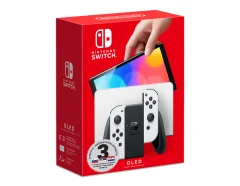 NINTENDO SWITCH CONSOLE O LED WHITE 3Y