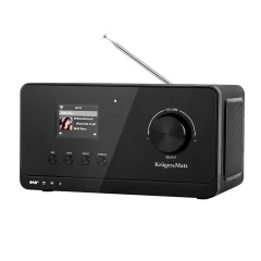 WIFI BT DAB FM internetni radio LCD 2,4″ 27.000 postaj budilka in vreme