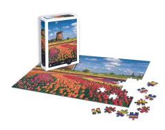 Puzzle 1000 kosov - Pokrajina - Polja tulipanov - Nizozemska