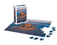 Puzzle 1000 kosov - Pokrajina - Mont Saint-Michel - Normandija