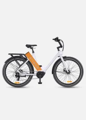 Engwe P275 ST STEP-THROUGH ELEKTRIČNO KOLO 250 W 27,5" Ananda Mid-drive Motor City E-bike 19,2 Ah Samsung baterija - oranžna