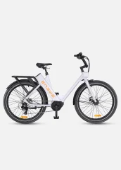 Engwe P275 ST STEP-THROUGH ELEKTRIČNO KOLO 250 W 27,5" Ananda Mid-drive Motor City E-bike 19,2 Ah Samsung baterija - bela