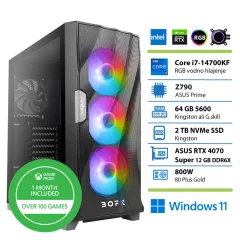 BOFX SCORPII 3 I7-14700KF 64GB 2TB RTX4070 Super W11 gaming namizni računalnik