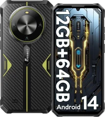 FOSSiBOT F105 12/64GB, zelena pametni robustni telefon Android 14, 10300mAh