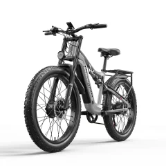 Shengmilo S600 Adult 2*1000W električno kolo z dvema motorjema, 17,5AH SAMSUNG baterija, gorsko električno kolo Matte Grey Ebike