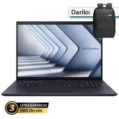 ASUS ExpertBook B3 14" (35,56cm) WUXGA Core Ultra 7 155H 16GB 1TB Win11 Pro prenosni računalnik + darilo: nahrbtnik (B3404CMA-WB73D2X)