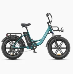 ENGWE L20 BOOST Step-Thru električno kolo, 250 W, 48 V 13 AH baterija, Power-boost senzor navora Fat Tires E-bike - zeleno