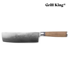 Grill King Damascus Nakiri nož, 18 cm