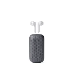 Lexon SOFTPOWER SPEAKERBUDS 2-v-1 True Wireless Slušalke in 3W Bluetooth zvočnik SIVE