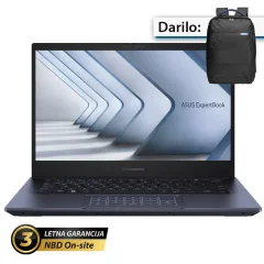 ASUS ExpertBook B5 14" (35,56cm) WUXGA Core 5 120U 32GB 1TB zaslon na dotik prenosni računalnik (B5404CVA-WB55D0)