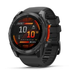 GARMIN Fenix 8 – 51 mm, AMOLED, Skrilasto siv model s črnim silikonskim paščkom