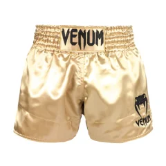 Venum Classic Muay Thai Shorts, Gold/Black - M