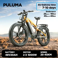 Električno kolo Pluma PH003, dvojni motor 2*1000 W, baterija 48 V 20 AH, polno vzmetenje, barvni zaslon