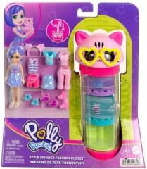 Mattel Polly Pocket - Ogrinjalna omara za modo na temo muce (HKW07)