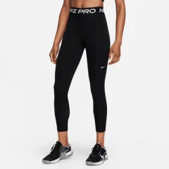 Nike Pro 365 Mid-Rise Women's Leggings, 7/8 Black/White - M