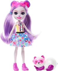 Mattel Enchantimals: Glamurozna zabava - Lutka Pemma Panda &amp; Clamber (HNT58)