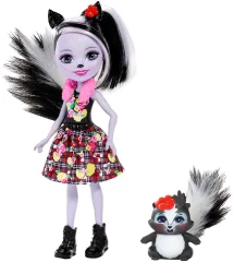 Mattel Enchantimals Mini punčka - Sage Skunk &amp; Caper (FXM72)