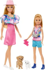 Mattel Barbie - Komplet lutk s 2 hišnima psoma (HRM09)