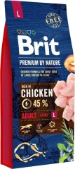 BRIT PREMIUM BY NATURE Adult L - suha hrana za odrasle pse velikih pasem - 15 kg