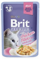 BRIT Premium piščančji fileji v želeju - mokra mačja hrana - 85 g