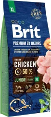 BRIT PREMIUM BY NATURE Junior XL - suha hrana za mladiče velikih pasem - 15 kg