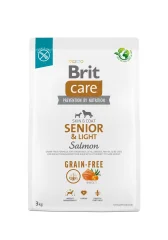 BRIT Care Grain-Free Senior & Light Salmon – suha hrana za pse - 3 kg