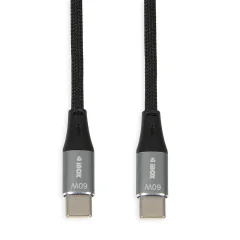 I-BOX KABEL USB TYPE-C 60W 2M PD/QC ČRN