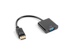 Adaptador Lanberg DisplayPort 1.1 in VGA 20cm Negro