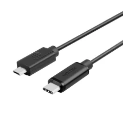 UNITEK USB-C - MICROUSB KABEL, 1M, ČRN