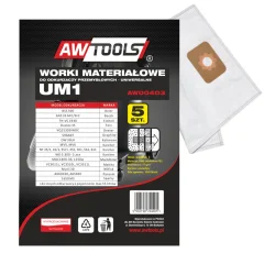 AWTOOLS Vreči mikrovlaken nastavite 5pcs UM1, Gas35/VC3011L/VC3510L/VC3511L