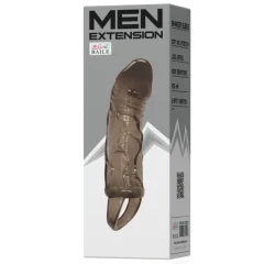 BAILE FUNDA EXTENSORA PENE S TRAKOM ZA MODA ČRNA 13,5 CM