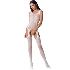 PASSION WOMAN BS061 BODYSTOCK WHITE ONE SIZE BLANCO ONE SIZE