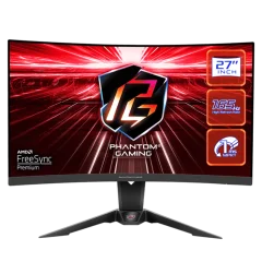 Asrock Pg27Q15R2A 27" 2K Qhd Va 165Hz 1Ms Freesync Premium ukrivljen monitor