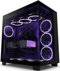 Atx Case Nzxt H9 Flow črno kaljeno steklo