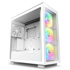 Belo ohišje iz kaljenega stekla Atx Nzxt H7 Elite Rgb