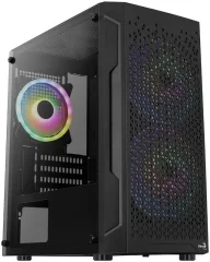 Črno ohišje Micro-Atx Aerocool Trinity Mini V3 Rgb