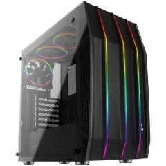 Črno ohišje Atx Aerocool Klaw Argb