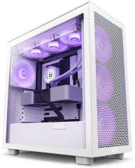 Ohišje iz belega kaljenega stekla Atx Nzxt H7 Flow Rgb