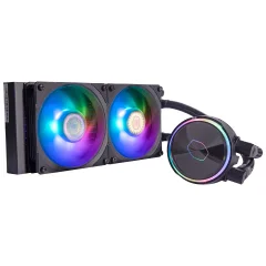 Vodni hladilnik CPU Cooler Master Masterliquid Pl240 Flux Rgb 240 mm črn