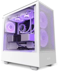 Belo ohišje iz kaljenega stekla Atx Nzxt H5 Flow Rgb