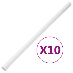 vidaXL Kabelska cev s sponkami Ø30 mm 10 m PVC