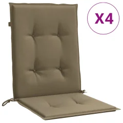 vidaXL Blazina za stol 4 kosi melanž taupe 100x50x4 cm blago