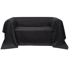 130896 Micro-suede Couch Slipcover Anthracite 210 x 280 cm